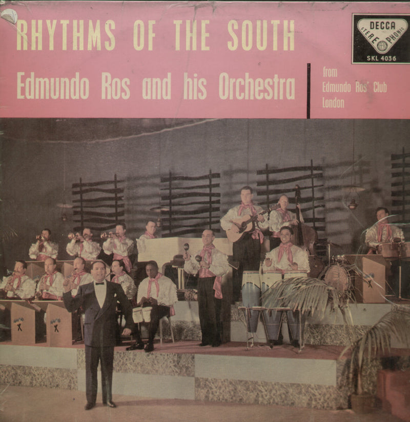 Edmundo Ros and His Orchestra Rhythms of The South — LP vinyl record cover