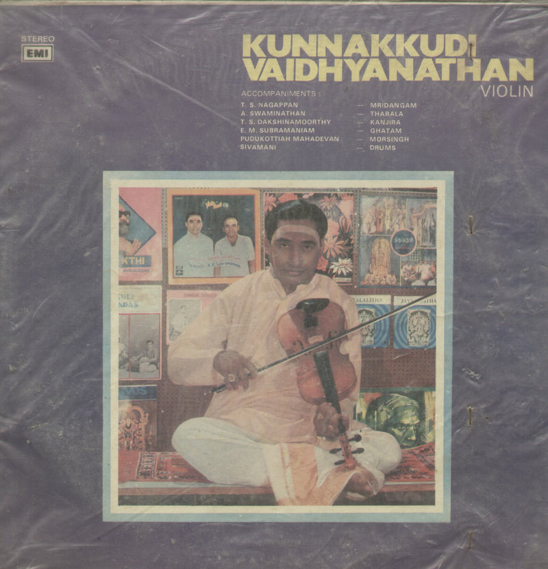 Kunnakkudi Vaidhyanathan Violin — instrumental LP vinyl record cover