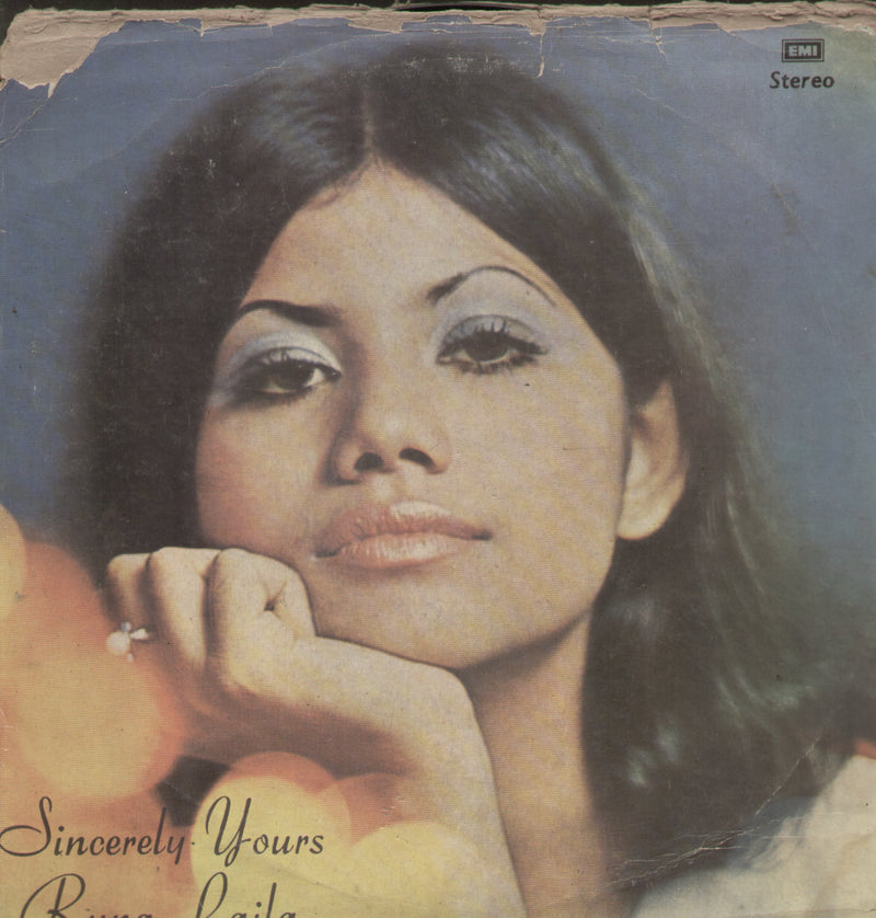 Urdu by Sincerely Yours Runa Laila — LP vinyl record cover