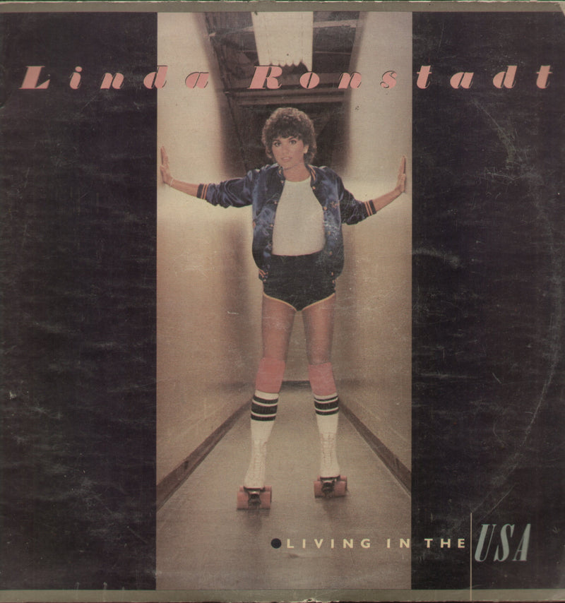Linda Ronstadt Living In The USA — LP vinyl record cover