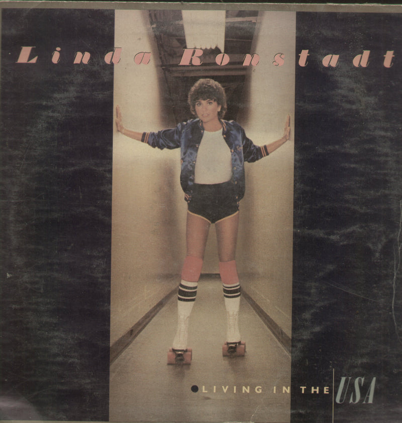 Lind Ronstadt Living In The USA — LP vinyl record cover