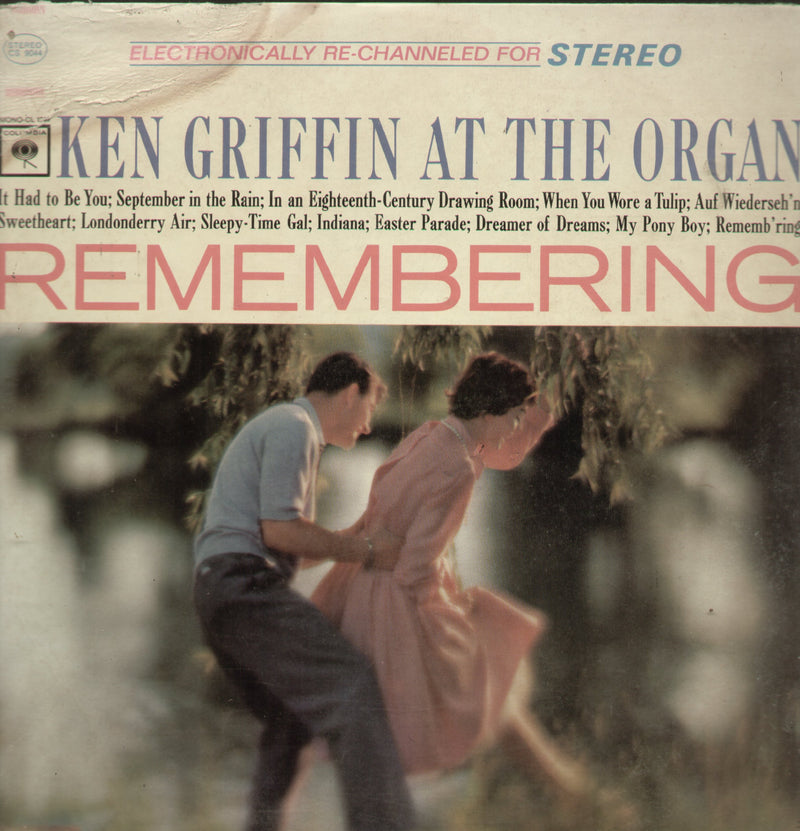 Remembering Ken Griffin At The Organ — LP vinyl record cover