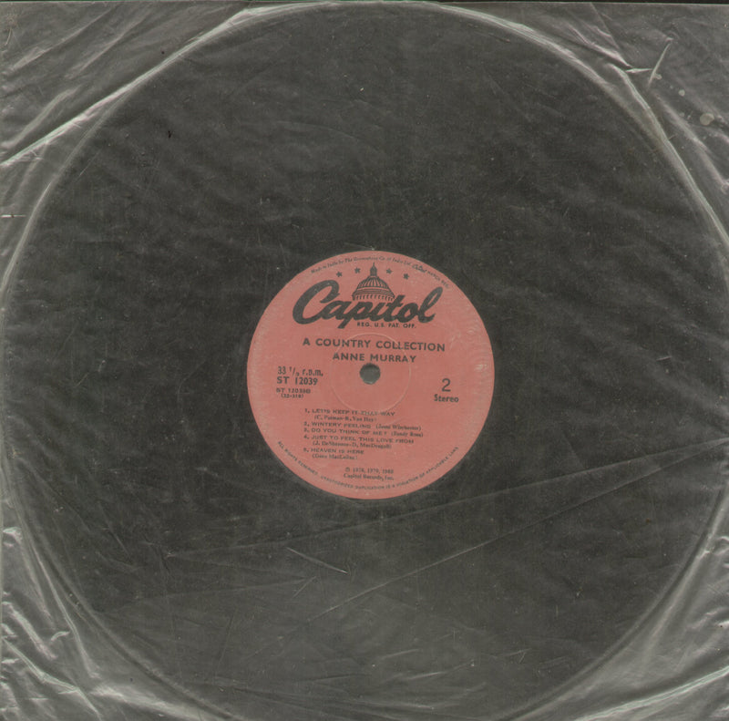 No Sleeve by A Country Collection Anne Murray — LP vinyl record cover