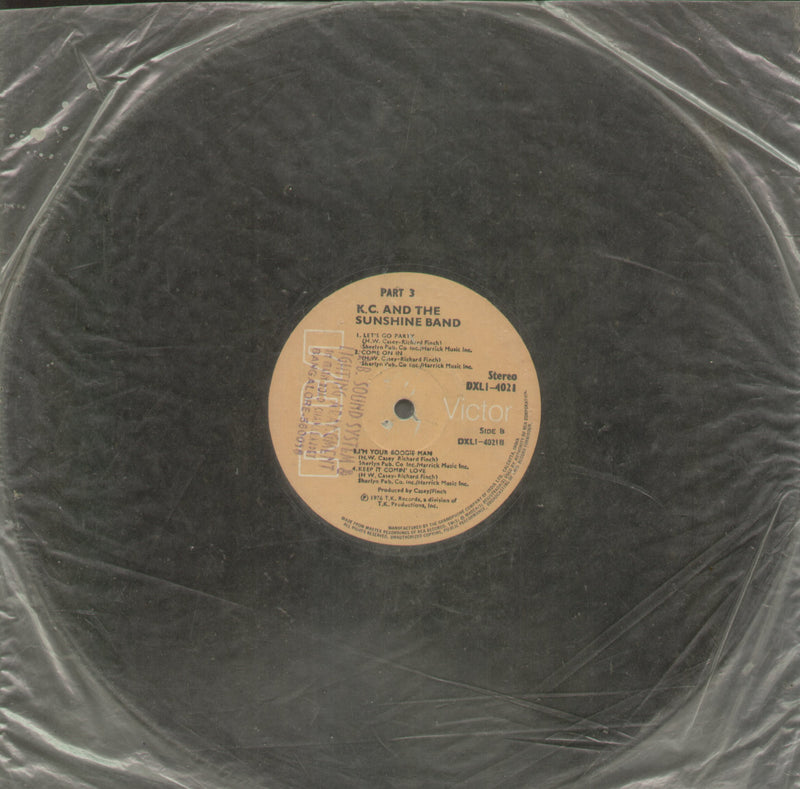 No Sleeve by K.C. and The Sunshine Band — LP vinyl record cover