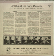 Amalia at the Paris Olympia - English Bollywood Vinyl LP