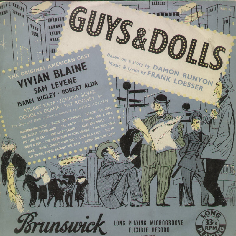 Guys and Dolls — LP vinyl record cover