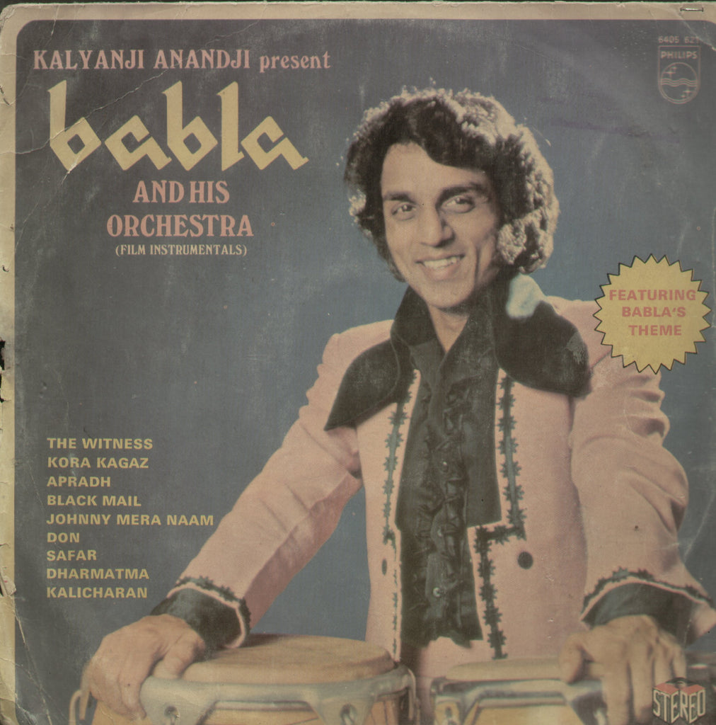 Kalyanji Anandji Present Babla and His Orchestra - Hindi Bollywood Vinyl LP