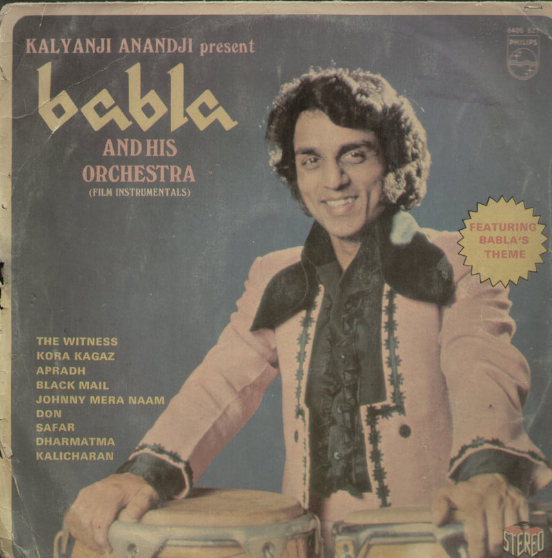 Kalyanji Anandji Present Babla and His Orchestra — compilation LP vinyl record cover