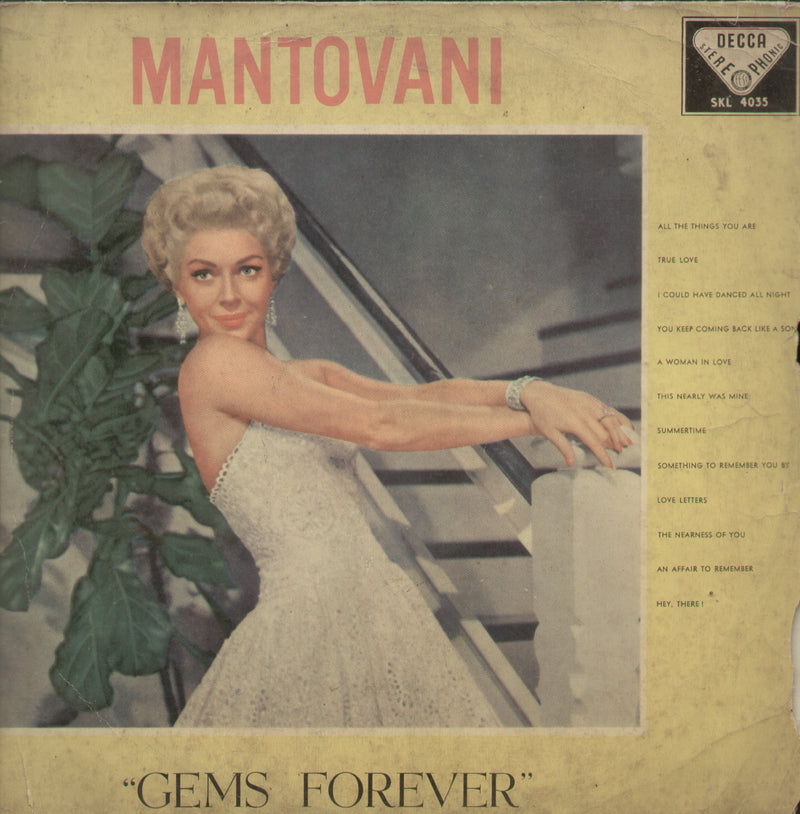 Mantovani Gems Forever — LP vinyl record cover