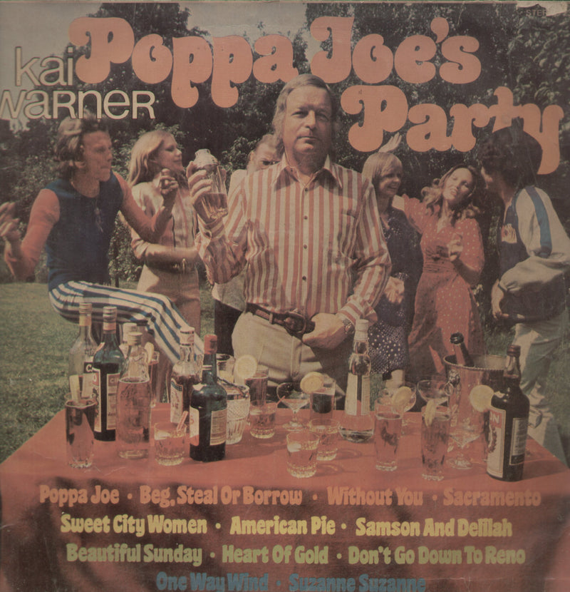 Kai Warner Poppa Joe's Party — pop LP vinyl record cover