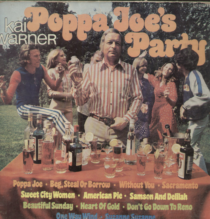 Kai Warner Poppa Joe's Party — pop LP vinyl record cover