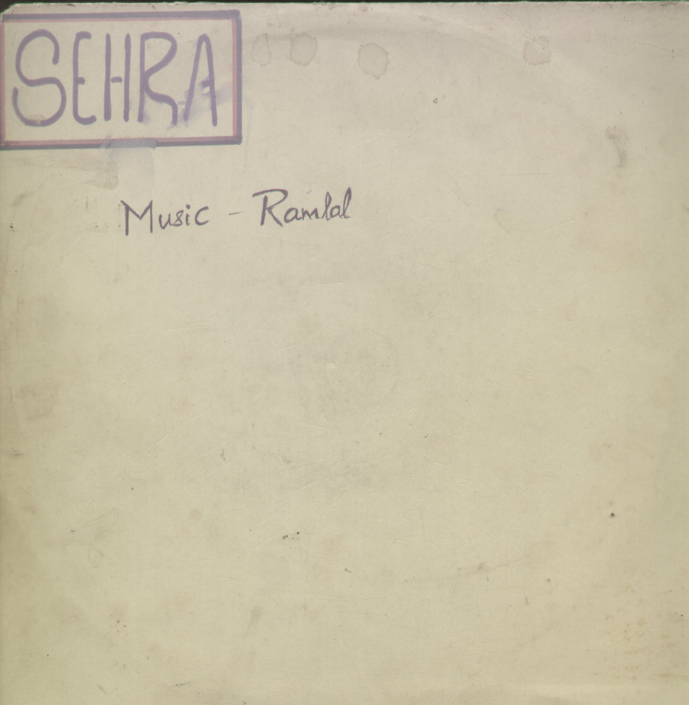 Sehra - Hindi Bollywood Vinyl LP - No Sleeve