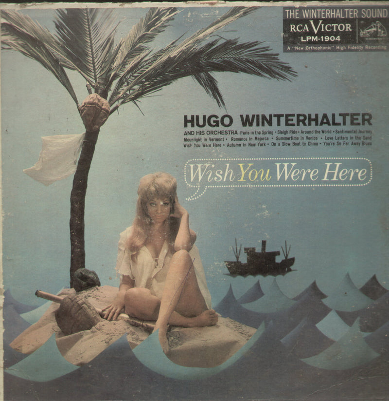 Hugo Winterhalter Wish You Were Here — LP vinyl record cover