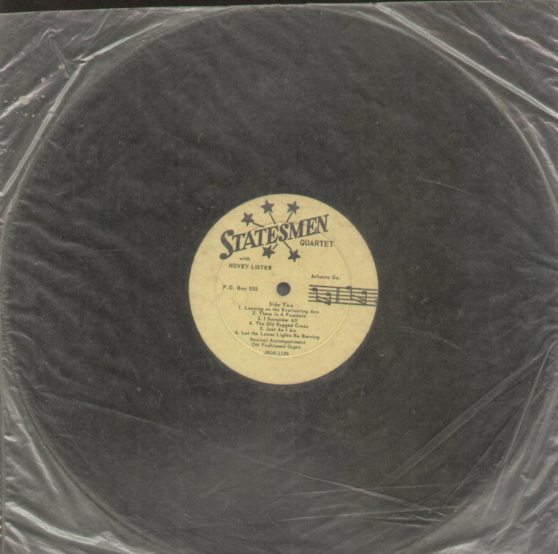 No Sleeve by Statesman With Hovey Lister — LP vinyl record cover