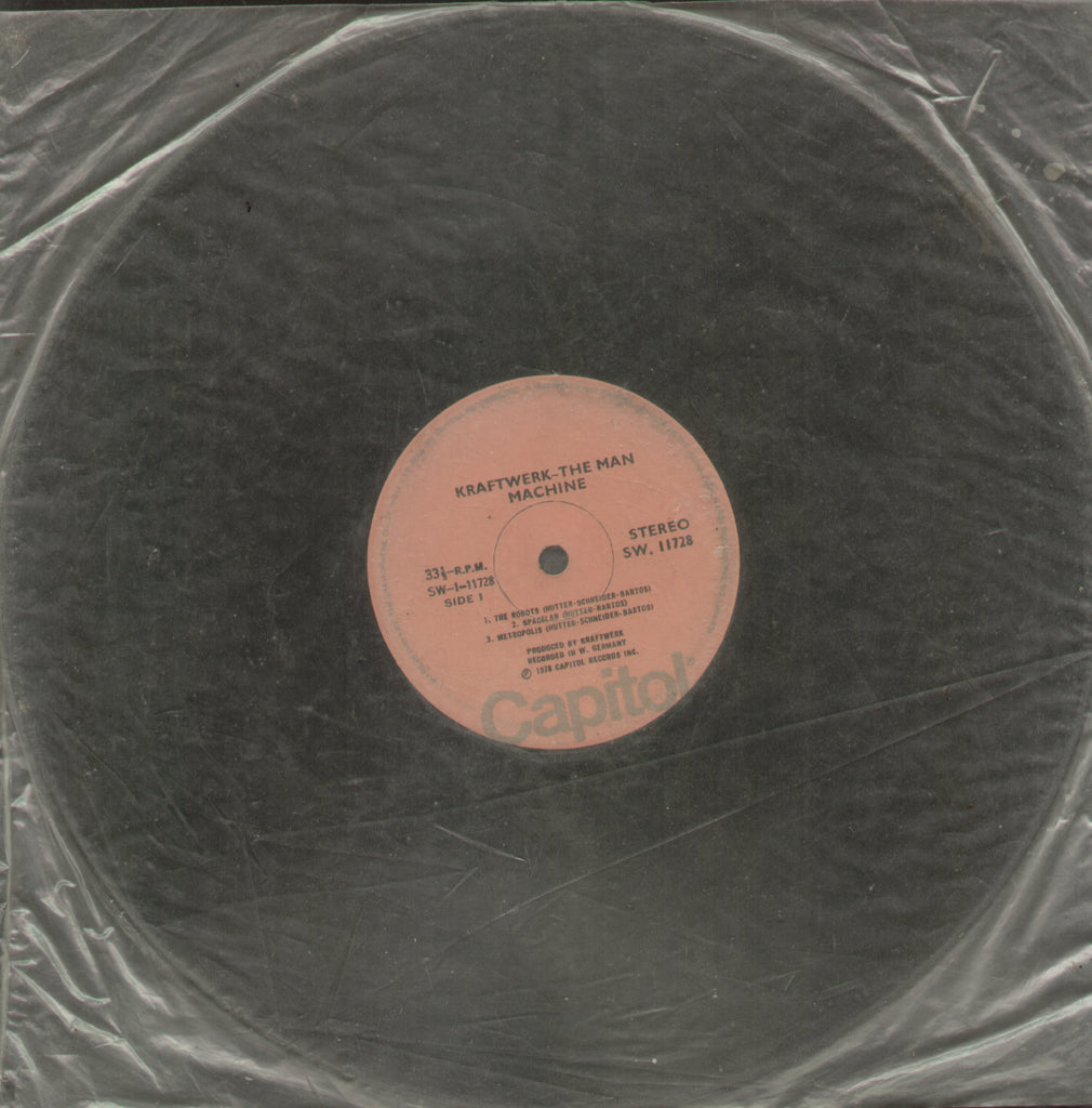 Kraftwerk The Man Machine - English Bollywood Vinyl LP - No Sleeve