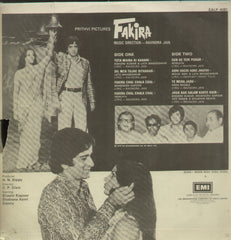 Fakira - Hindi Bollywood Vinyl LP
