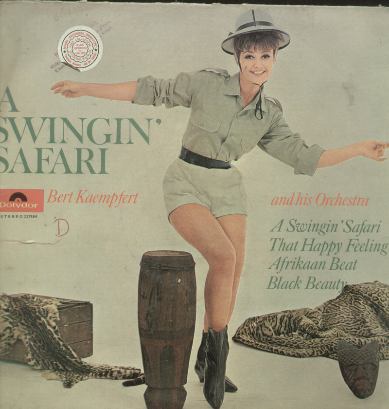 A Swingin Safari Kaemfert and His Orchestra — LP vinyl record cover