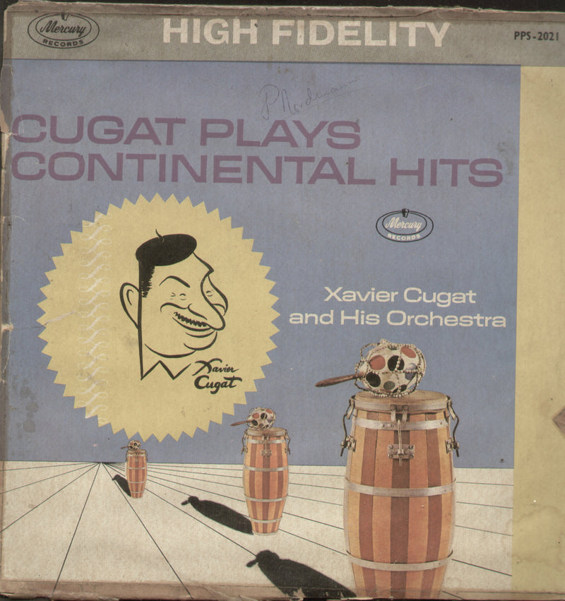 Cugat Plays Continental Hits — LP vinyl record cover