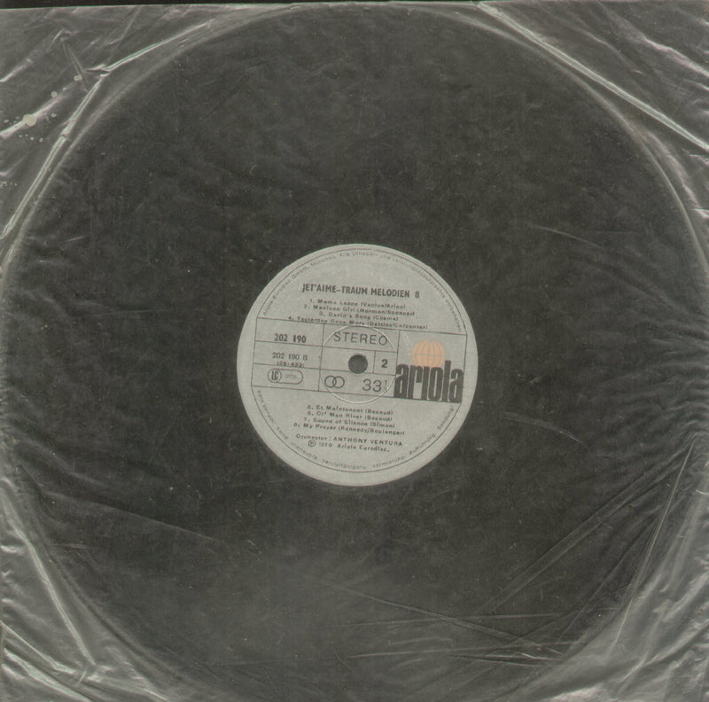 No Sleeve by Jet'aime Traum Melodien 8 — LP vinyl record cover