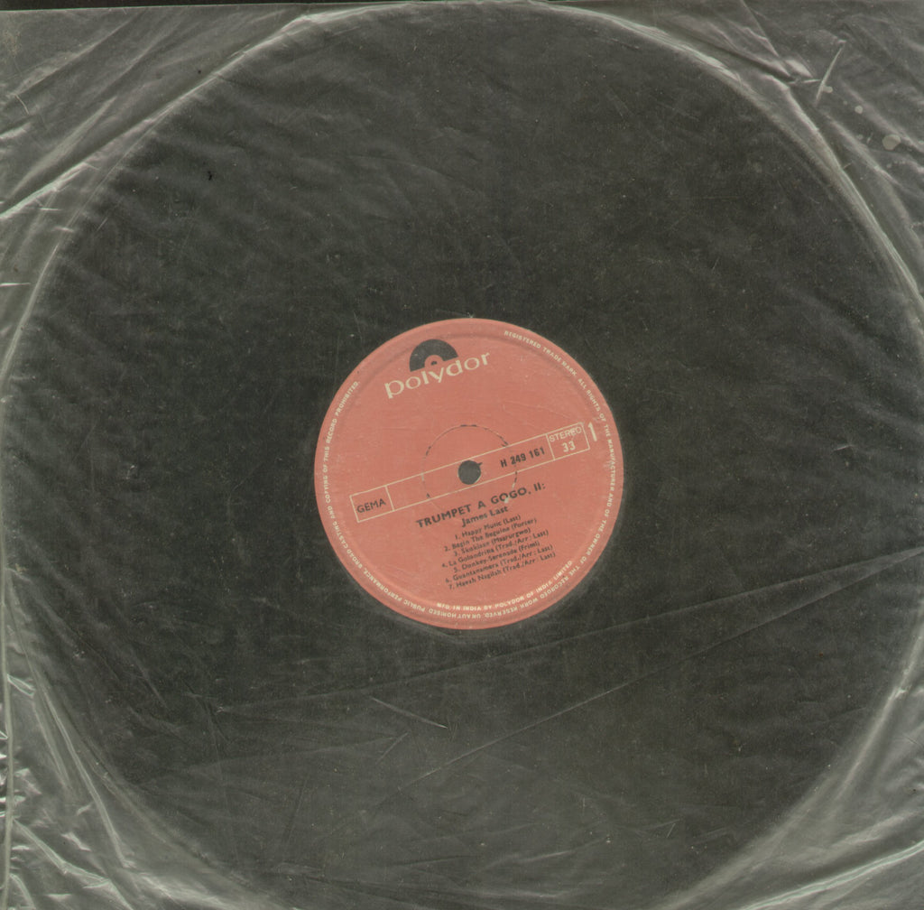James Last Trumpet A Gogo Vol. 2 - English Bollywood Vinyl LP - No Sleeve