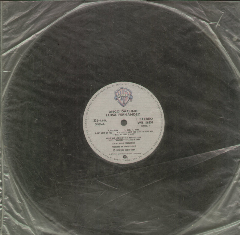 No Sleeve by Disco Darling Luisa Fernandez — disco LP vinyl record cover