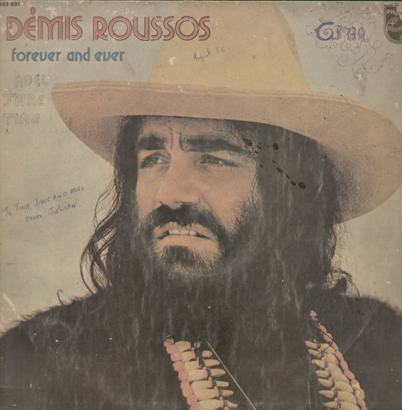 Demis Roussos Forever and Ever — LP vinyl record cover