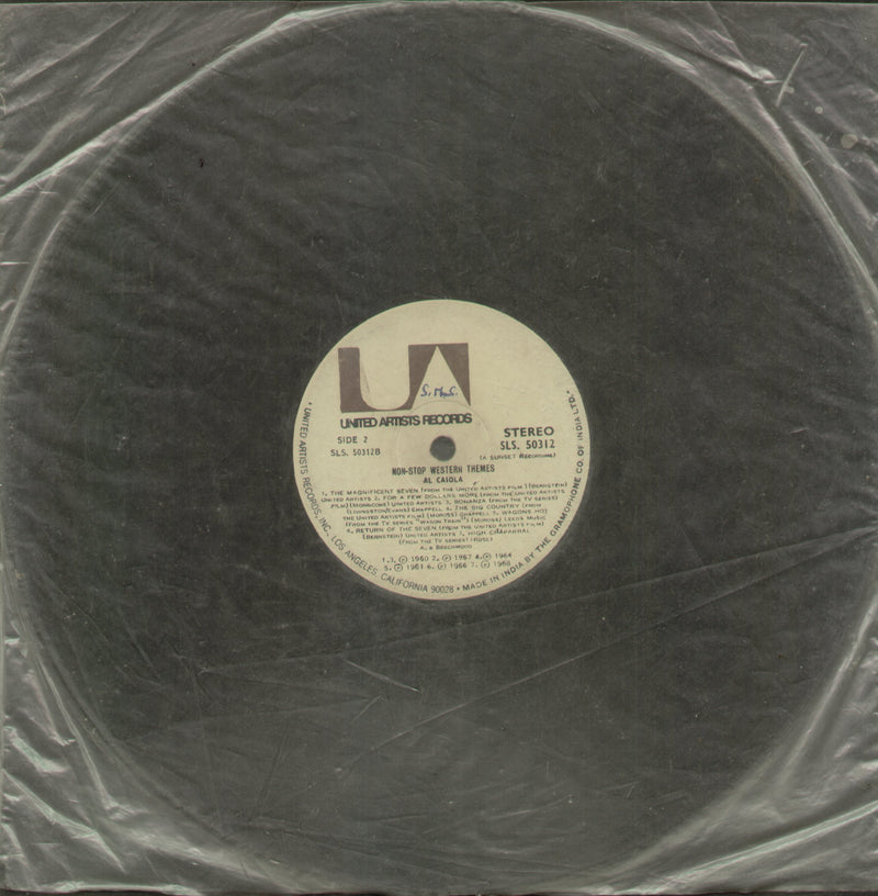 No Sleeve by Non Stop Western Themes Al Caiola — LP vinyl record cover