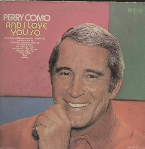 Perry Como And I Love You So - English Bollywood Vinyl LP