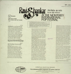 Ravi Shankar At The Monterey International Pop Festival - Compilations Bollywood Vinyl LP