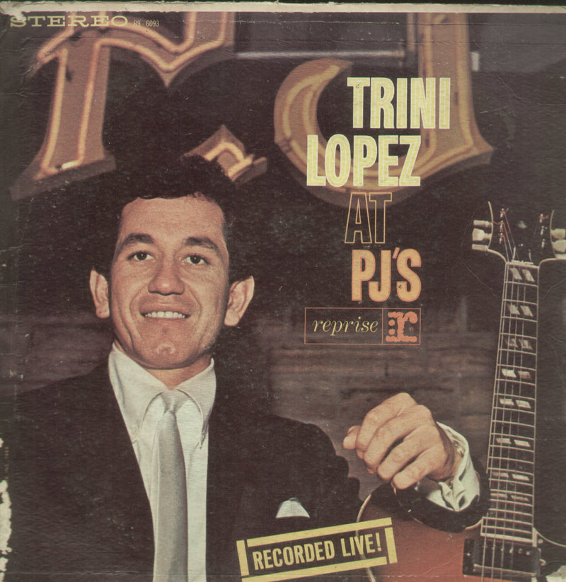 Trini Lopez at PJ's — LP vinyl record cover