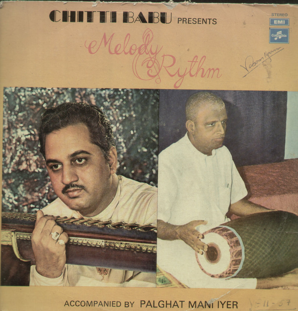 Chitti Babu Presents Melody Rythm - Instrumental Bollywood Vinyl LP