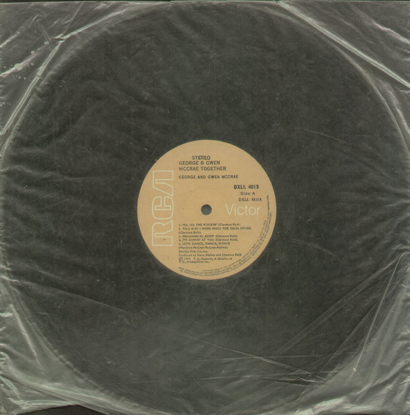No Sleeve by George and Gwen McCrae Together — LP vinyl record cover