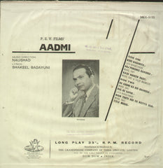 Aadmi - Hindi Bollywood Vinyl LP