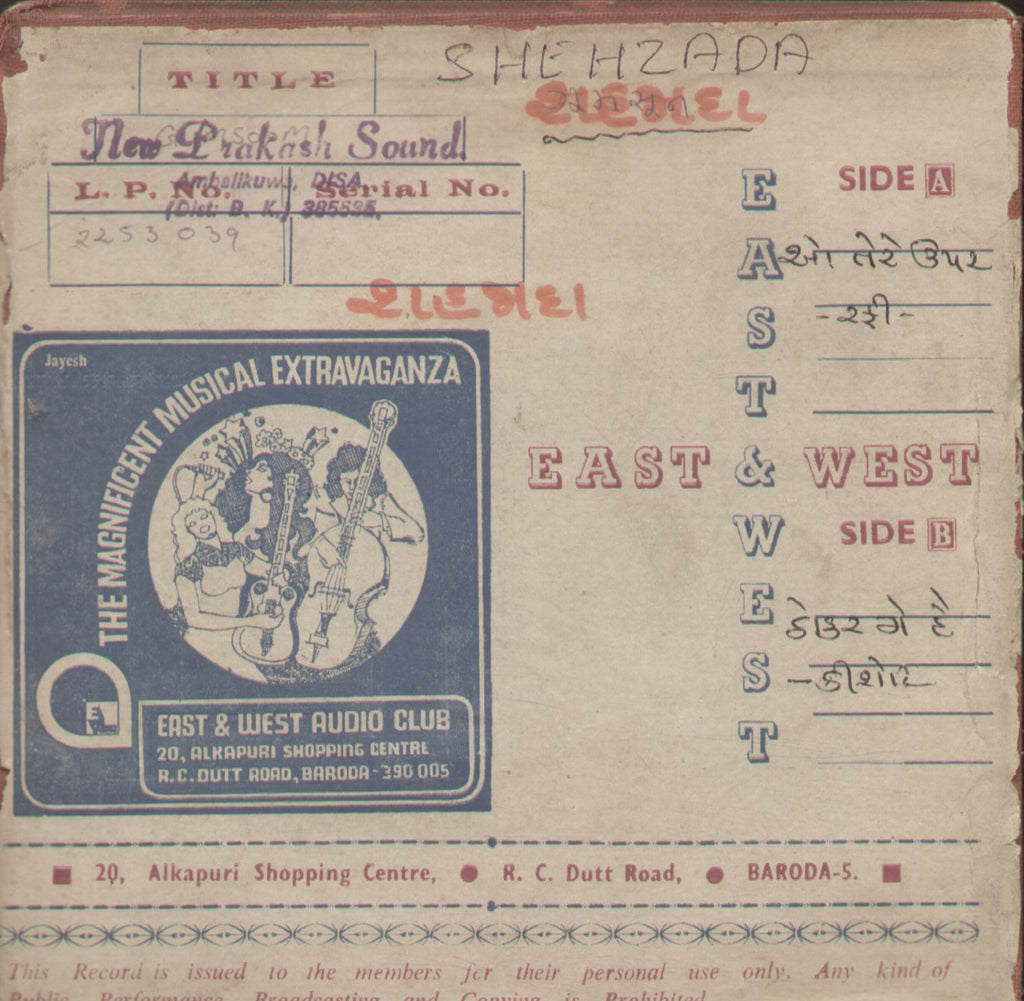 Shehzada - Hindi Bollywood Vinyl EP