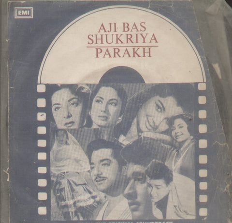 Aji Bas Sukriya/ Parakh - Hindi Bollywood Vinyl EP