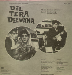 Dil Tera Deewana Indian Vinyl LP