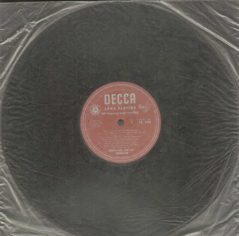 No Sleeve by Mantovani and His Orchestra — LP vinyl record cover