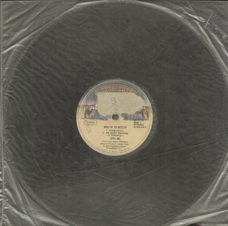 No Sleeve by Mouth To Mouth — LP vinyl record cover