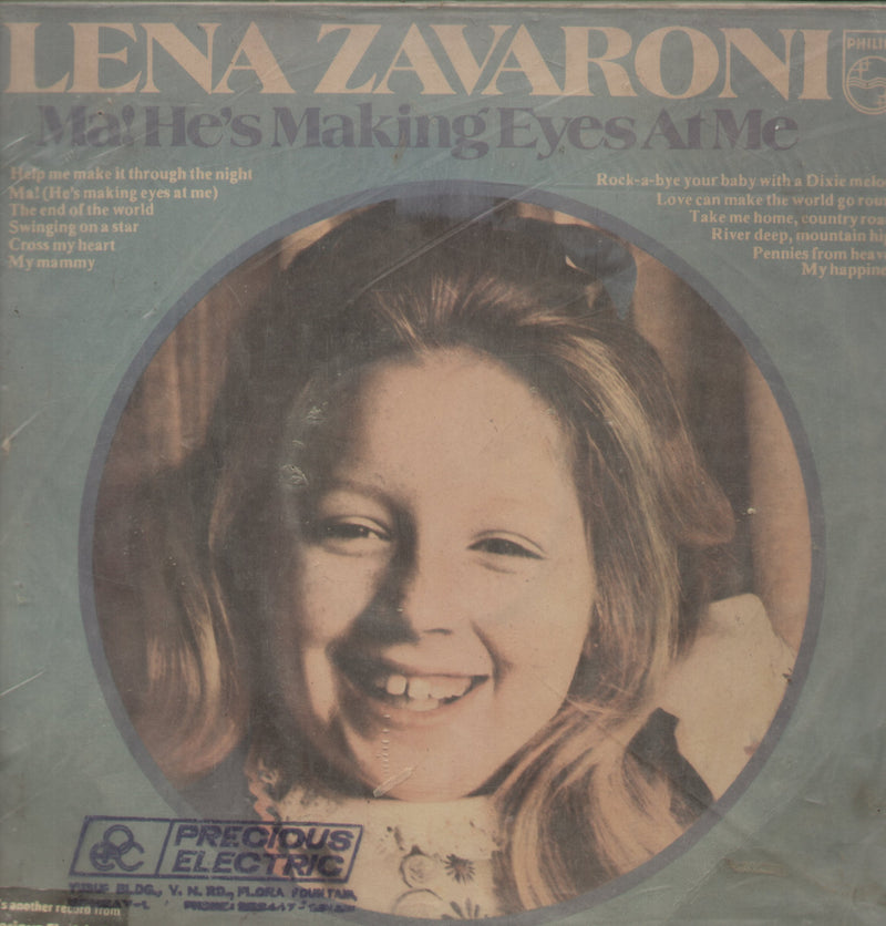 Lena Zavaroni Ma! He's Making Eyes at me — LP vinyl record cover