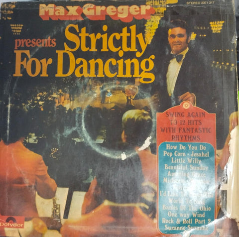 Max Greger Presents Strictly For Dancing - 1973 - English Vinyl Record Lp