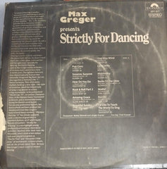 Max Greger Presents Strictly For Dancing - 1973 - English Vinyl Record Lp