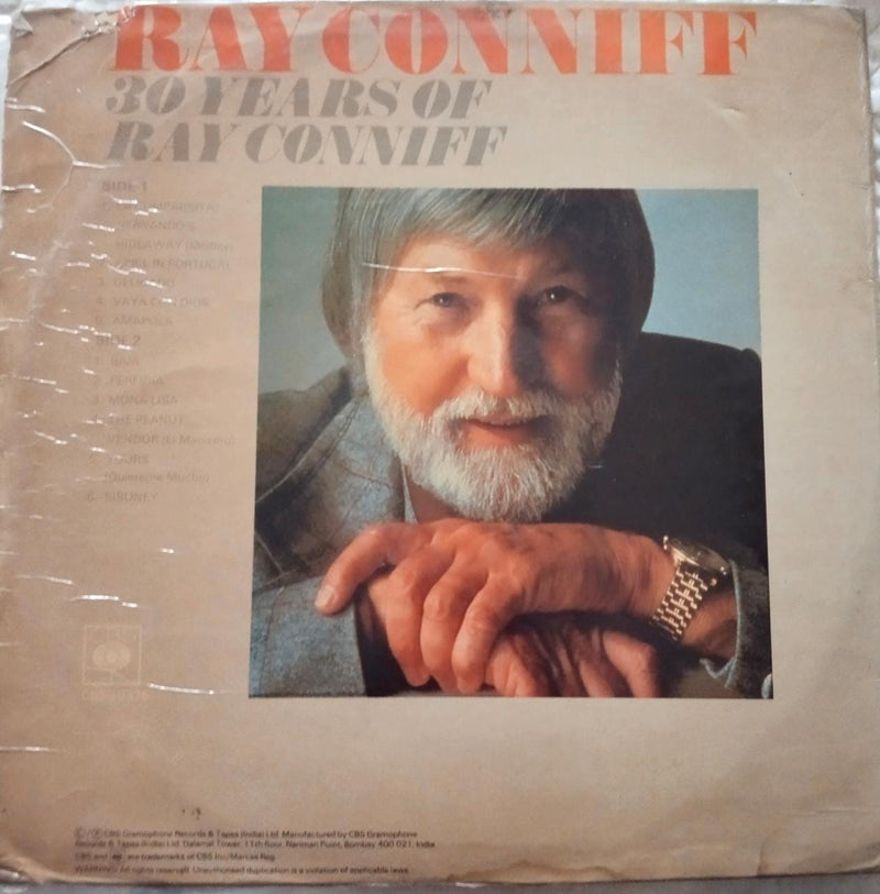 Ray Conniff 30 Years Of Ray Conniff -1986 — 1986 LP vinyl record cover
