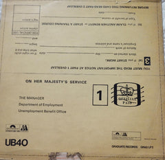UB40 Unemployment Benefit Attendance Card - 1980 - English Vinyl Record Lp