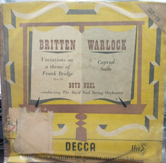 Britten Warlock - 1953 - English Vinyl Record Lp