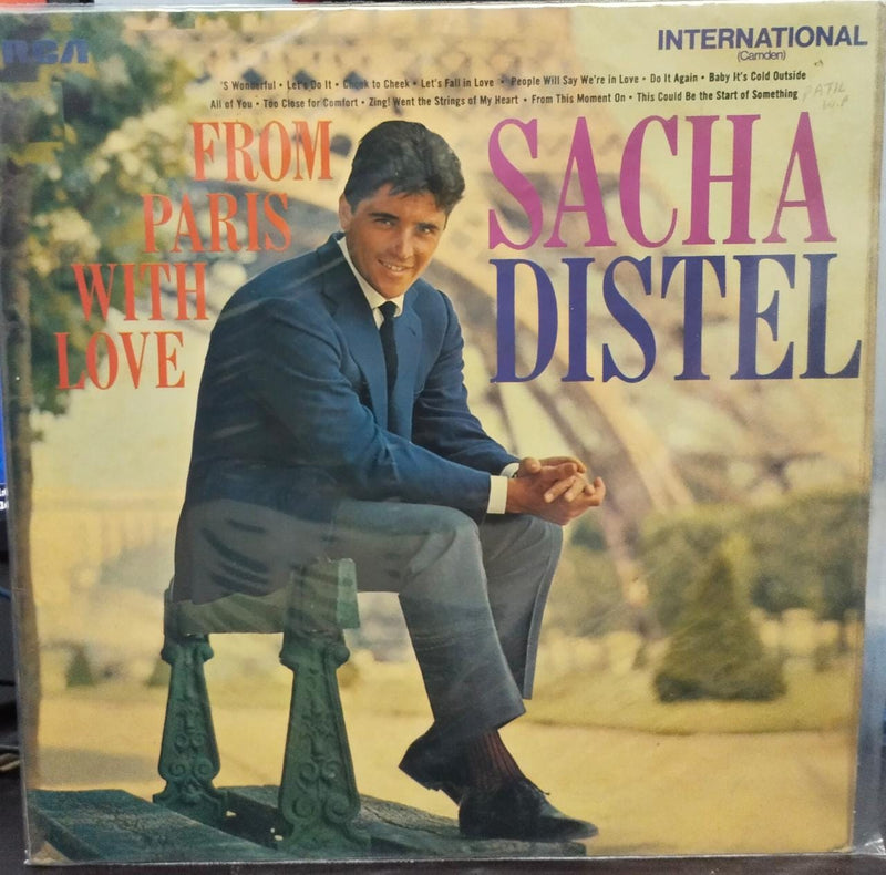 1962 by From Paris With Love Sacha Distel — 1962 LP vinyl record cover