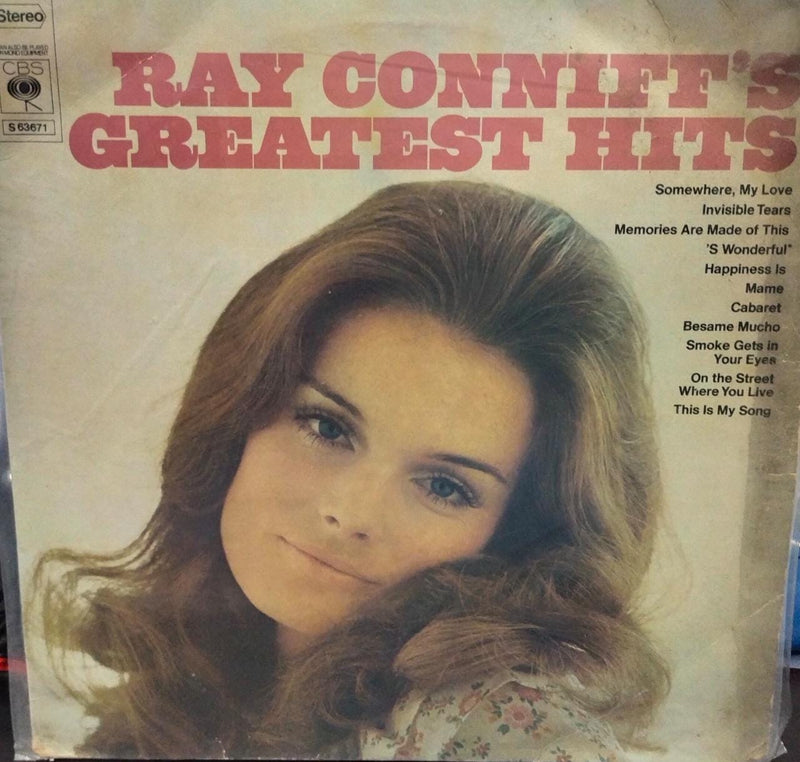 Ray Conniffs Greatest Hits -1968 — 1968 LP vinyl record cover