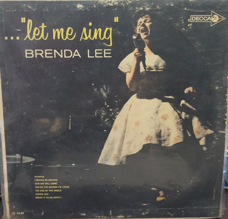 Let Me Sing Brenda Lee -1963 — 1963 LP vinyl record cover