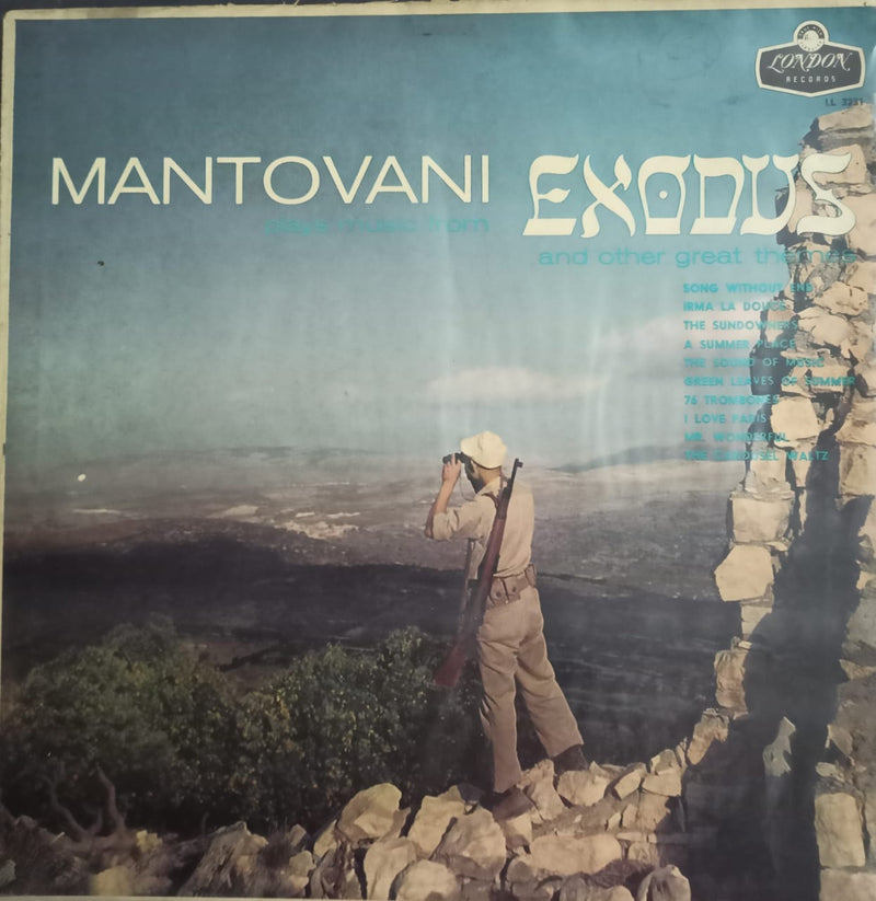“Mantovani Exodus” 1960 — 1960 Bollywood LP vinyl record cover