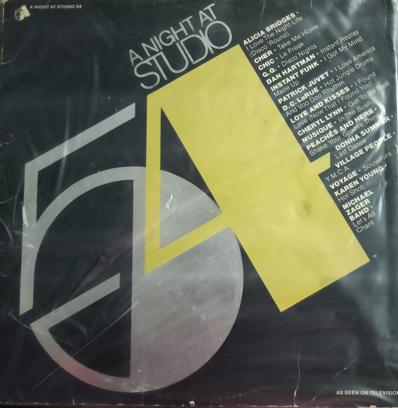 “A Night At Studio 54”1979 — 1979 Bollywood LP vinyl record cover