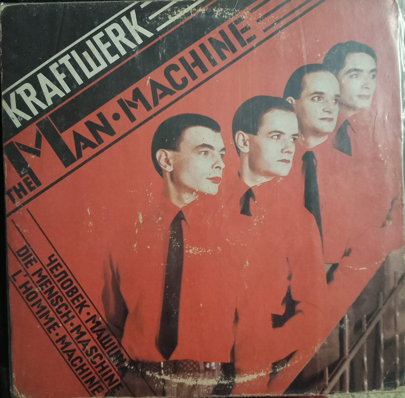 The Man Machine" 2009 by "Kraftwerk — 2009 LP vinyl record cover